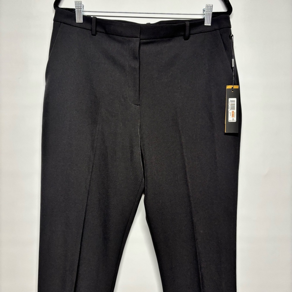 ✨Donna Karan Essentials High-Rise Straight-Leg Pants Black Size 12 - Picture 3 of 16